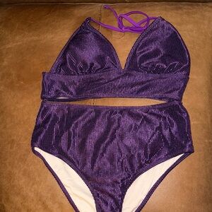 Cupshe Purple Women's Swim Set